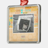 ドアを開けて下さい メタルオーナメント (左)