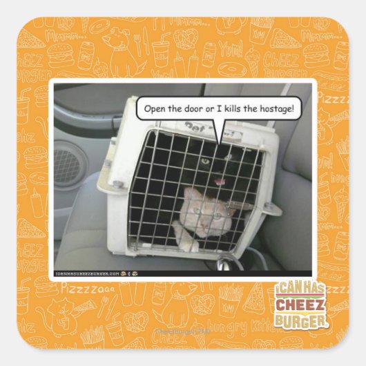 ドアを開ける スクエアシール (正面)