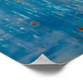 ドアアンティーク、背景、青、ボックスの古いメールボックス ポスター (角)