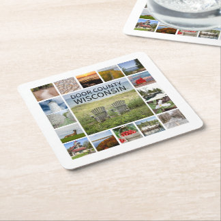 ドアカウンティウィスコンシン スクエアペーパーコースター