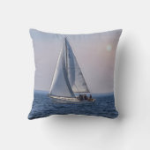 ドアカウンティシルボート – ミシガン湖空白の クッション (裏面)