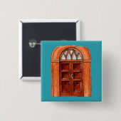 ドアカラフルイラストレーションボタン 缶バッジ (正面&裏面)