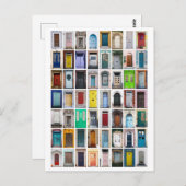 ドアカラフルコラージュ ポストカード (正面/裏面)