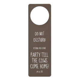 ドアカー結婚ドに素朴ブランドを設定 ドアノブプレート