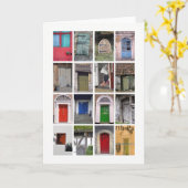 ドアグリーティングカード カード (黄色い花)