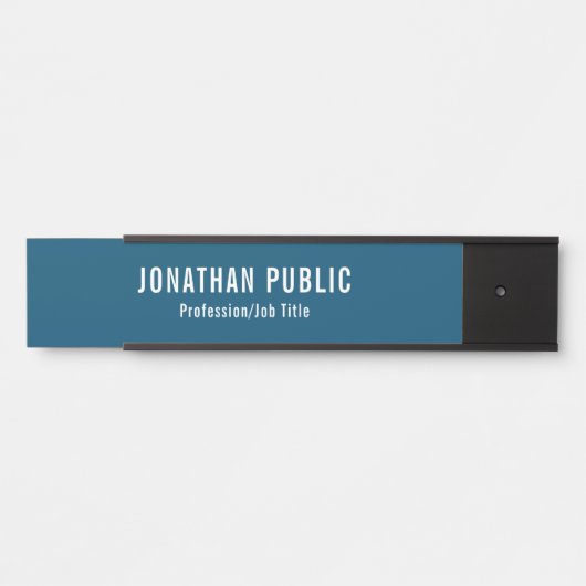 ドアサインエレガントモダン海青テンプレート サインプレート (正面)