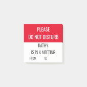 ドアサインカスタムミーティングの作業を邪魔しない ポストイット (正面)