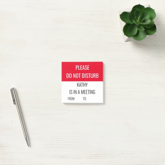 ドアサインカスタムミーティングの作業を邪魔しない ポストイット (オフィス)