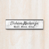 ドアサインシンボルや象徴オフィス名プレートボスギフト サインプレート (正面)