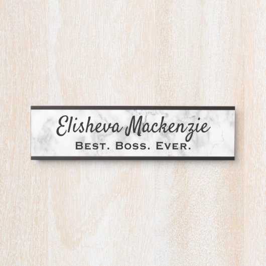 ドアサインシンボルや象徴オフィス名プレートボスギフト サインプレート (正面)