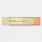 ドアシンボルや象徴カスタムモダンエレガント金ゴールドテンプレート サインプレート (正面)