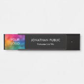 ドアシンボルや象徴会社のロゴはこちらモダン サインプレート (正面)