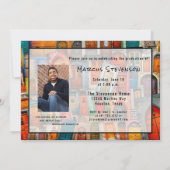 ドアズ引用文写真高校卒業パーティー 招待状 (裏面)