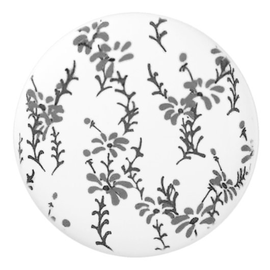 ドアセラミック引き抜きアートデザインスタイル セラミックノブ (正面)