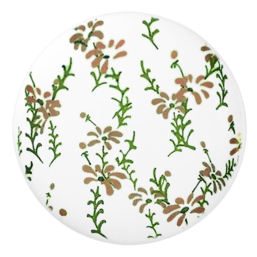 ドアセラミック引き抜きアートデザインスタイル セラミックノブ (正面)