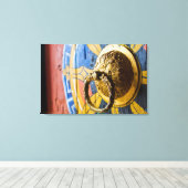 ドアノッカラフルカー キャンバスプリント (インサイチュ (ウッドフロア))