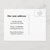 ドアノッカーと鍵穴付きポストカードの移動 案内ポストカード (裏面)