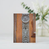 ドアノブビクトリアンと鍵穴 ポストカード (スタンド正面)