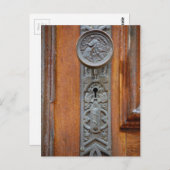 ドアノブビクトリアンと鍵穴 ポストカード (正面/裏面)