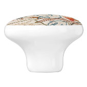 ドアノブ – ウィリアム・モリスデザイン セラミックノブ (側面)