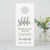ドアハンガー ウェディング 邪魔しないでください サイン LCC (スタンド正面)