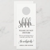 ドアハンガー ウェディング 邪魔しないでください サイン LCC (正面/裏面)