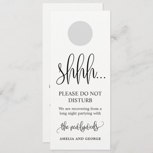 ドアハンガー ウェディング 邪魔しないでください サイン LCC (正面/裏面)