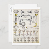 ドアハンドル、国内gの貿易カタログから ポストカード (正面/裏面)