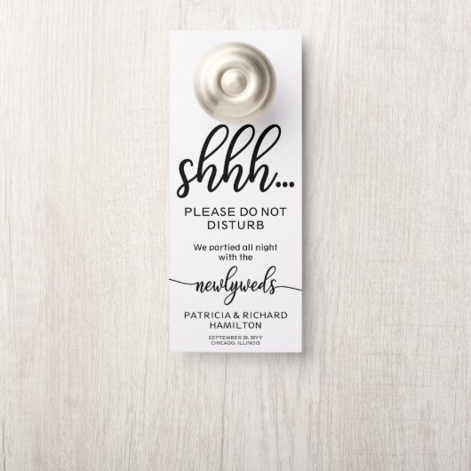 ドアハン結婚ガーが標識を邪魔しない ドアノブサイン (ノブ)