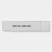 ドアパーソナライズされたに名前を付けるフォントと色 サインプレート (正面)