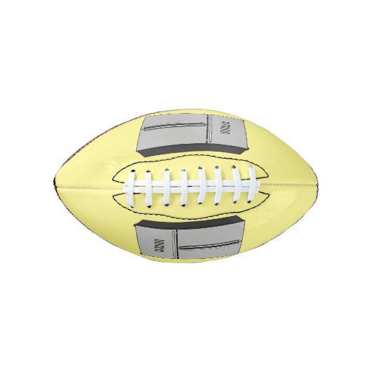 ドアフランスの冷蔵庫の漫画イラストレーション アメリカンフットボール (正面)