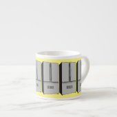 ドアフランスの冷蔵庫の漫画イラストレーション エスプレッソカップ (正面右)