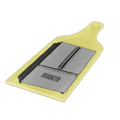 ドアフランスの冷蔵庫の漫画イラストレーション カッティングボード (角)