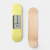 ドアフランスの冷蔵庫の漫画イラストレーション スケートボード (正面)