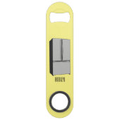 ドアフランスの冷蔵庫の漫画イラストレーション スピード栓抜き (裏面)