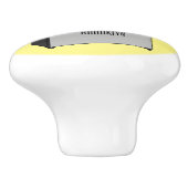 ドアフランスの冷蔵庫の漫画イラストレーション セラミックノブ (側面)