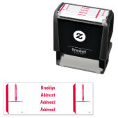 ドアフランスの冷蔵庫の漫画イラストレーション セルフインキングスタンプ (インサイチュ)