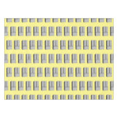 ドアフランスの冷蔵庫の漫画イラストレーション テーブルクロス (正面(横))