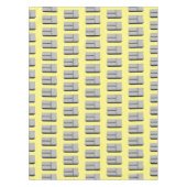 ドアフランスの冷蔵庫の漫画イラストレーション テーブルクロス (正面)