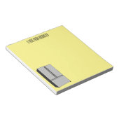 ドアフランスの冷蔵庫の漫画イラストレーション ノートパッド (アングル)