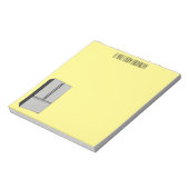 ドアフランスの冷蔵庫の漫画イラストレーション ノートパッド (回転)