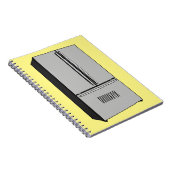 ドアフランスの冷蔵庫の漫画イラストレーション ノートブック (右側)