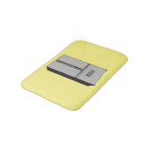 ドアフランスの冷蔵庫の漫画イラストレーション バスマット (アングル)