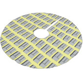 ドアフランスの冷蔵庫の漫画イラストレーション ブラッシュドポリエステルツリースカート (アングル)