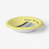 ドアフランスの冷蔵庫の漫画イラストレーション ペーパーボウル (傾斜あり)