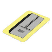 ドアフランスの冷蔵庫の漫画イラストレーション マグネット (左側)