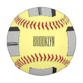 ドアフランスの冷蔵庫の漫画イラストレーション 野球ボール (裏面)