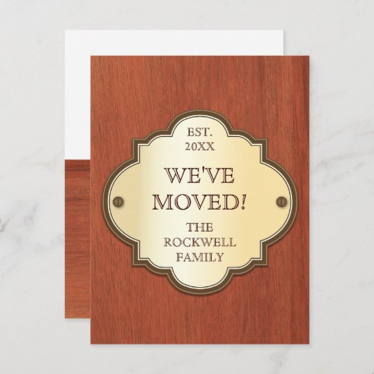 ドアプラーク引越し案内はがき 案内ポストカード (正面/裏面)