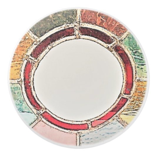 ドアプルセラミックスタイルデザイン セラミックノブ (正面)