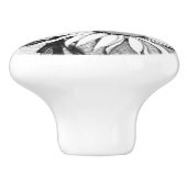 ドアプルデイジーデザイン セラミックノブ (側面)